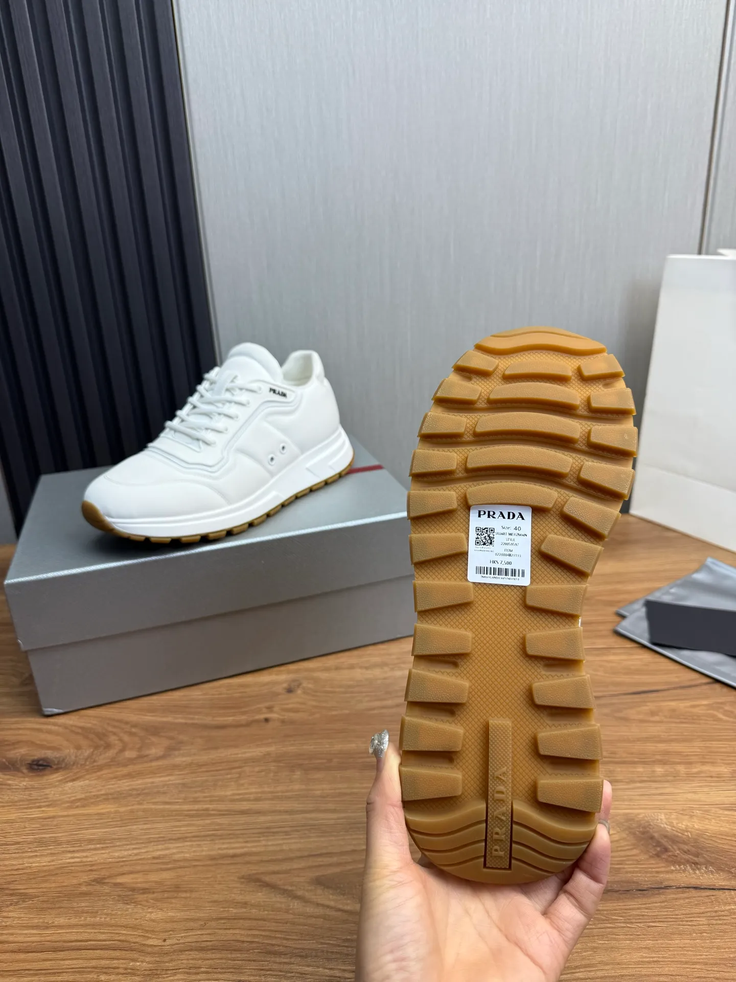 Men's shoes 💰560💰 [PRADA] Popular men's shoes shipped 👏Official website synchronized ⬆️Original imported waterproof fabric + cowhide lining, 1⃣️:1⃣️reproduction, original sole, 38-45 (45. Customized, non-refundable)